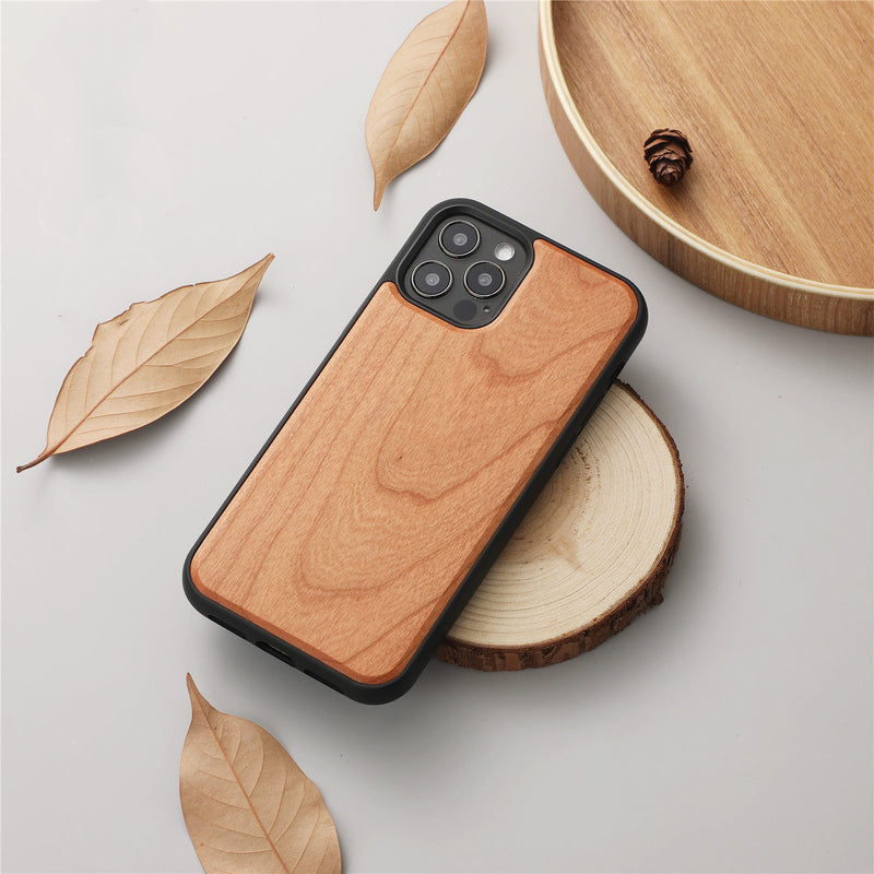 Magnetic Wooden Shatterproof Mobile Phone Case