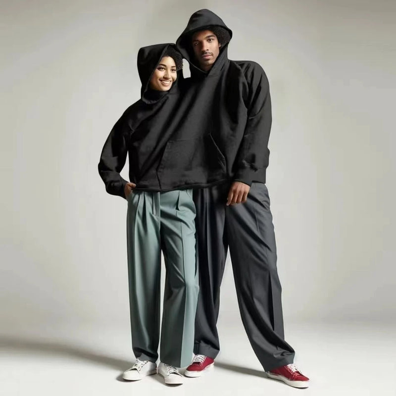 European And American Creative Couple Solid Color Jumpsuit