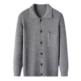 Men's Long-sleeved Knitted Cardigan Jacket