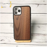 Magnetic Wooden Shatterproof Mobile Phone Case