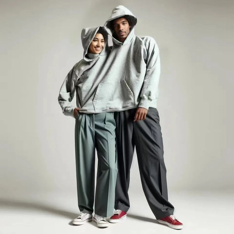 European And American Creative Couple Solid Color Jumpsuit