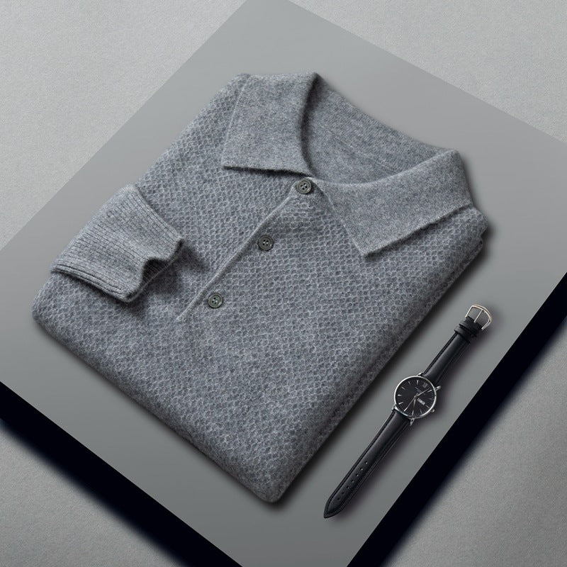 Adrian-Jack Knitted Polo Sweater