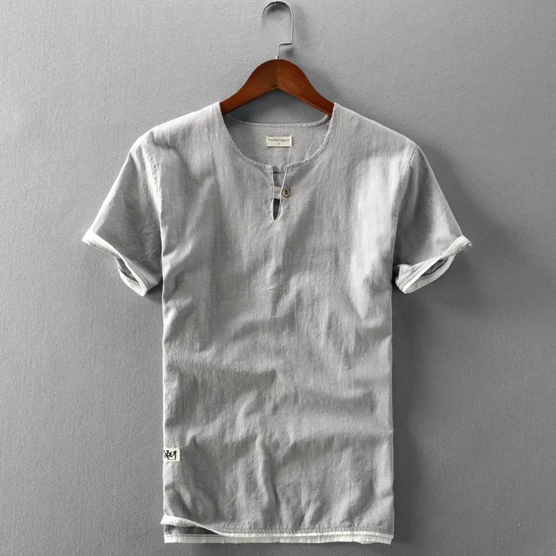 Linen Blend Henley