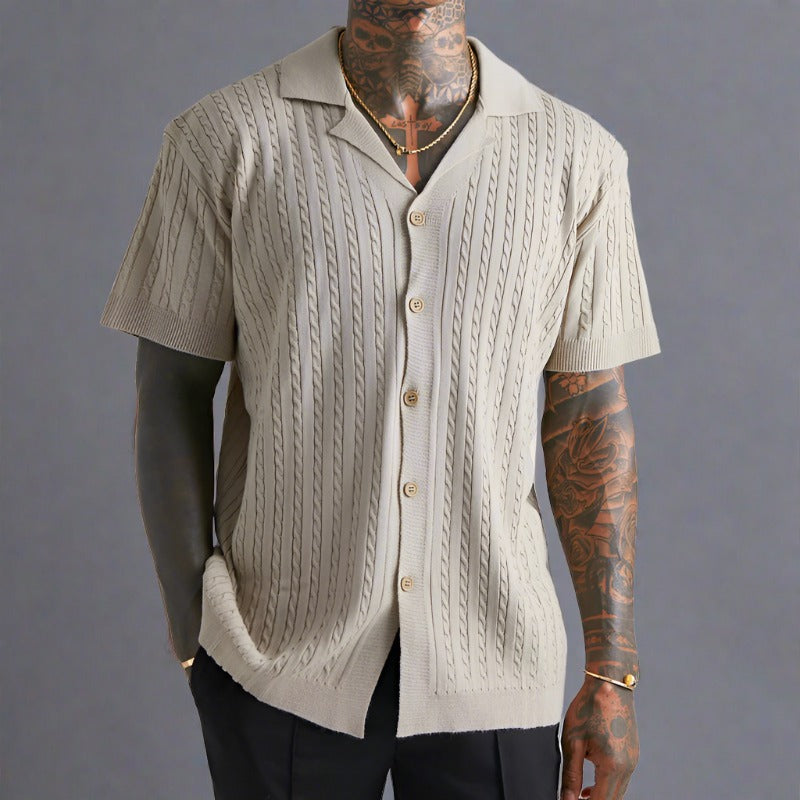 Carlton Jacquard Knitted Polo