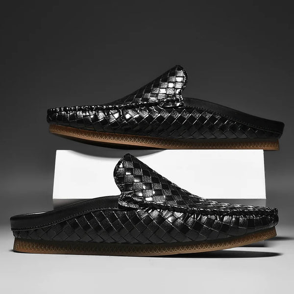 Buorelli Woven Leather Loafers