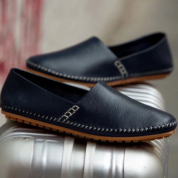 Cruz Leather Moccasins