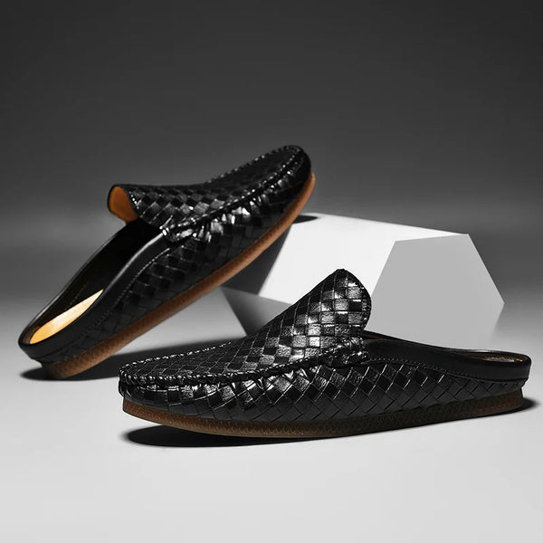 Buorelli Woven Leather Loafers