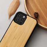 Magnetic Wooden Shatterproof Mobile Phone Case